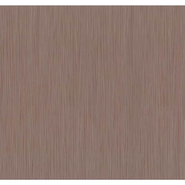 Advantage Ellington Brown Horizontal Striped Texture Paper Strippable Wallpaper (Covers 56.4 sq. ft.)