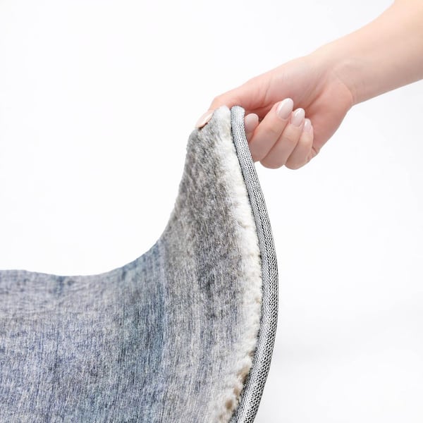 Dream Shag Premium Machine Washable Abstract ADS700 Blue 10 ft. x 14 ft. Area Rug
