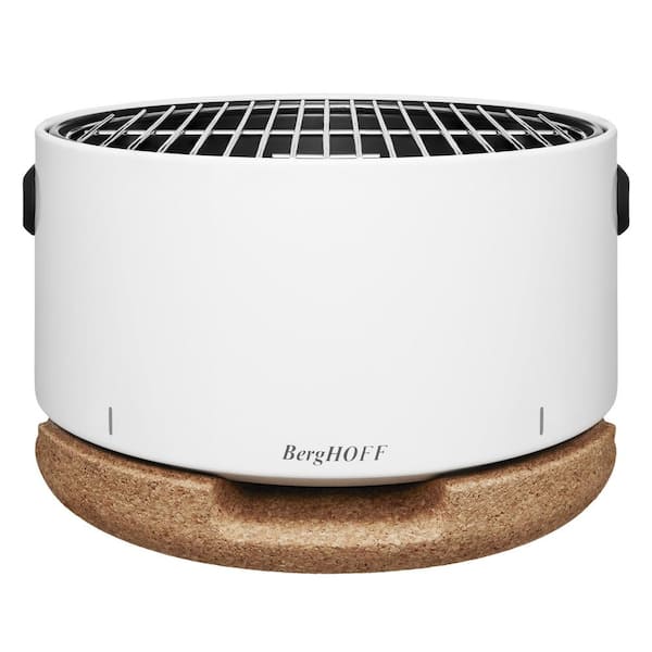BergHOFF Portable Charcoal Grill in White