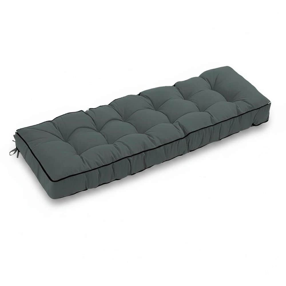 YLLN 63 in. x 20 in. Outdoor Tufted Bench Cushion for Patio