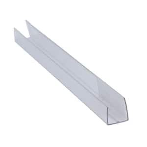 1/4 in. x 96 in. x 1/4 in. Thermoclear Polycarbonate Multi-Wall U-Channel