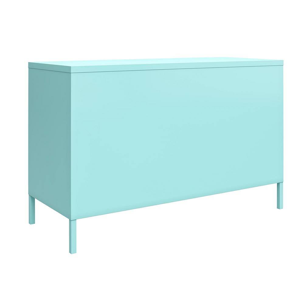 Spearmint 44'' Metal Locker Accent Cabinet with Adjustable Shelving