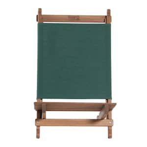 Green Fabric Outdoor Safe Folding Lounger Chair