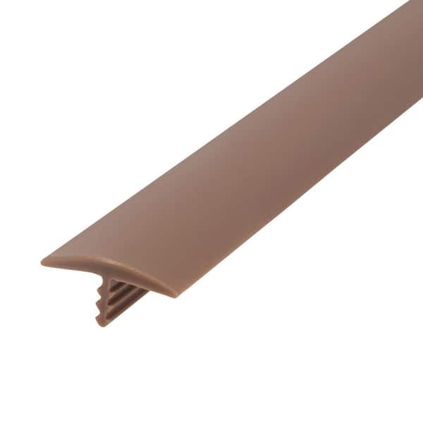 Outwater 1 in. Tan Flexible Polyethylene Center Barb Hobbyist Pack Bumper Tee Moulding Edging 25 foot long Coil