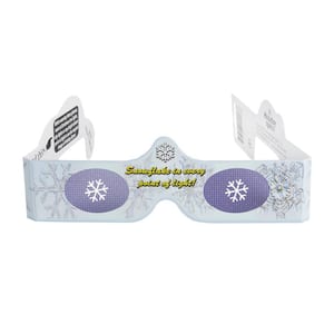 Magical 3-D Christmas Snowflake Paper Glasses