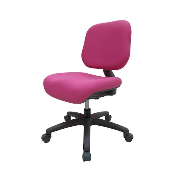 ORE International Pink Fabric Adjustable Office Chair