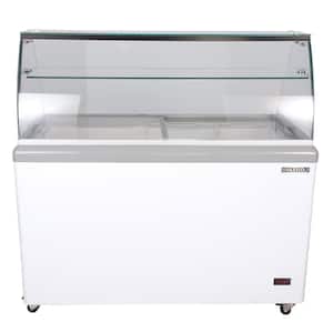 13.8 cu. Ft. Manual Defrost 14 Flavor Ice Cream Chest Freezer Dipping Cabinet in White