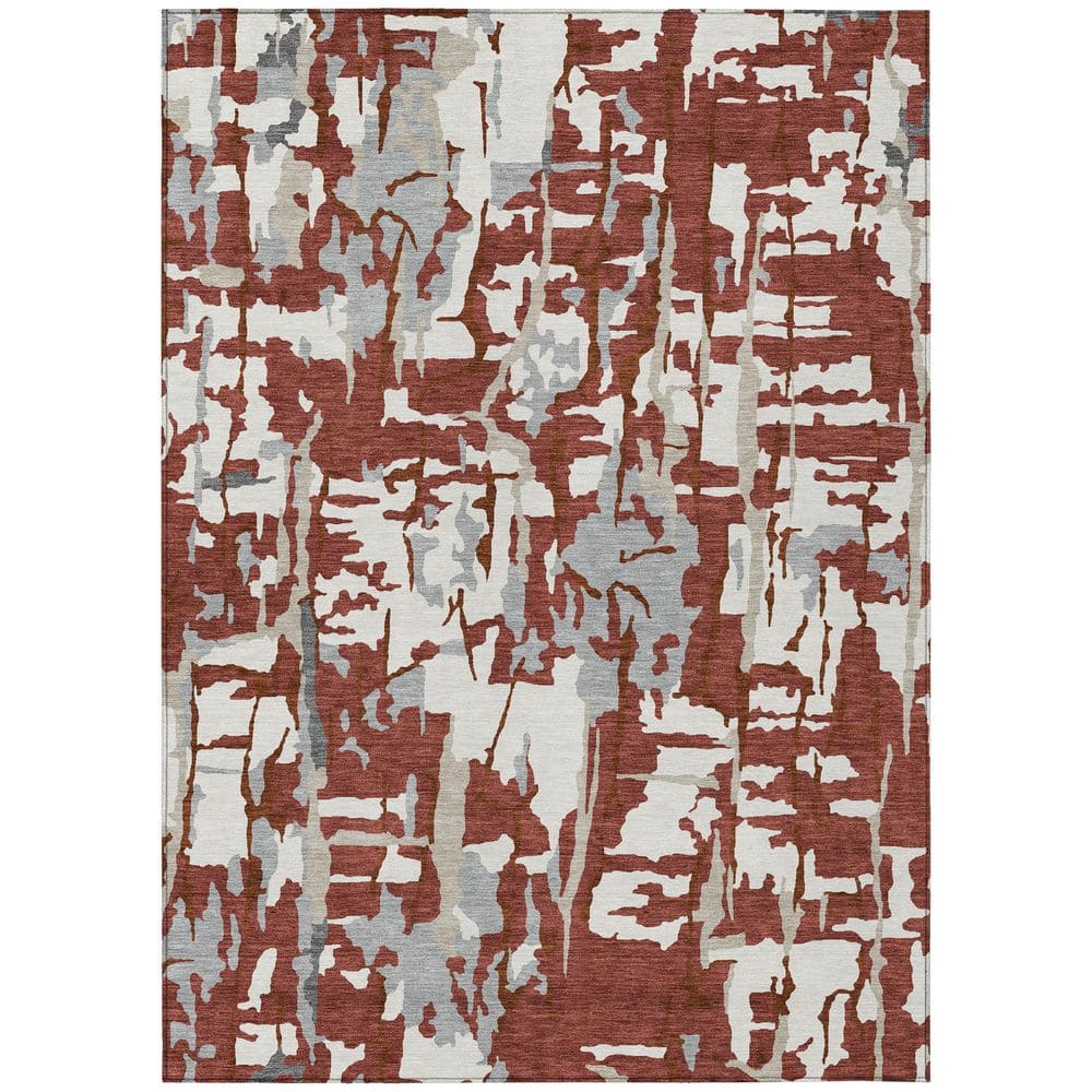 Chantille Machine Washable Indoor/Outdoor Abstract ACN2972 Garnet 9 ft. x 12 ft. Area Rug price history on PriceWatchPro