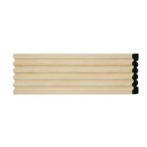 WM338 0.56 in. D x 3.38 in. W x 6 in. L Wood (Pine) Chair Rail Sample