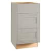 Hampton Bay Shaker 18 in. W x 24 in. D x 34.5 in. H Assembled Drawer ...