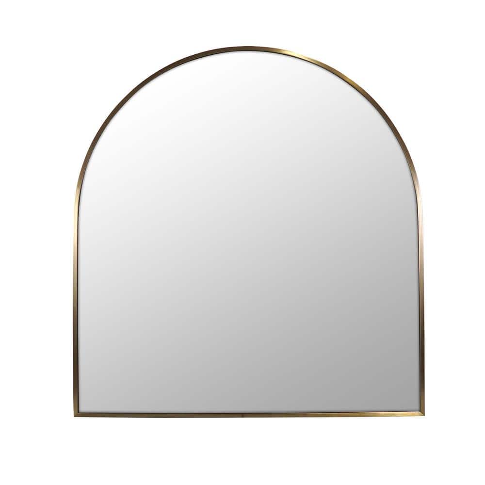 Elegant Full-Length Rectangular Bronze Wood Mirror 32"x30"