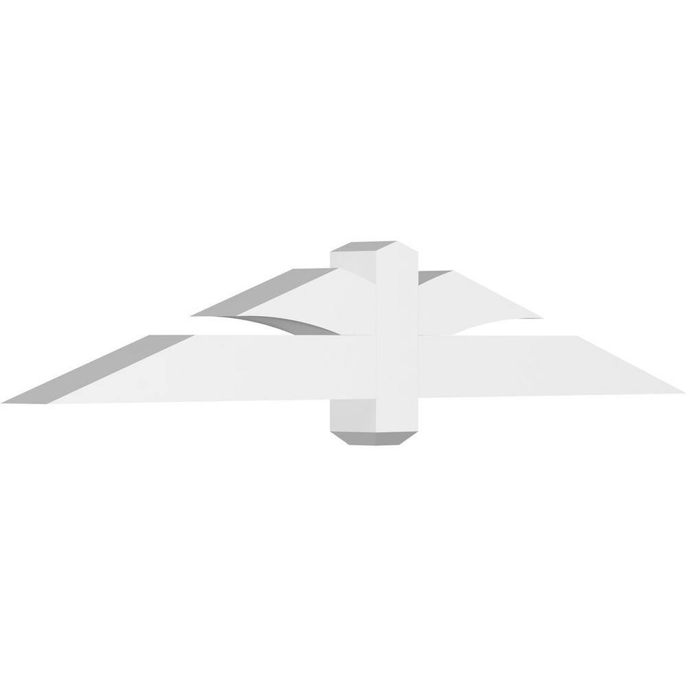 60 in. W x 10 in. H x 4 in. D x 4 in. F, 4/12 Pitch, Redmond Signature Urethane Gable Bracket, Primed Tan price history on PriceWatchPro