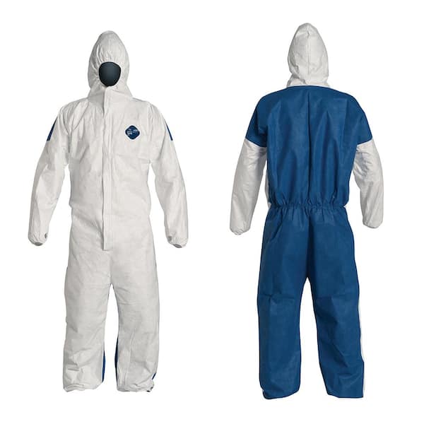 TRIMACO DuPont Tyvek Dual 2XL White Coverall with Hood 142741