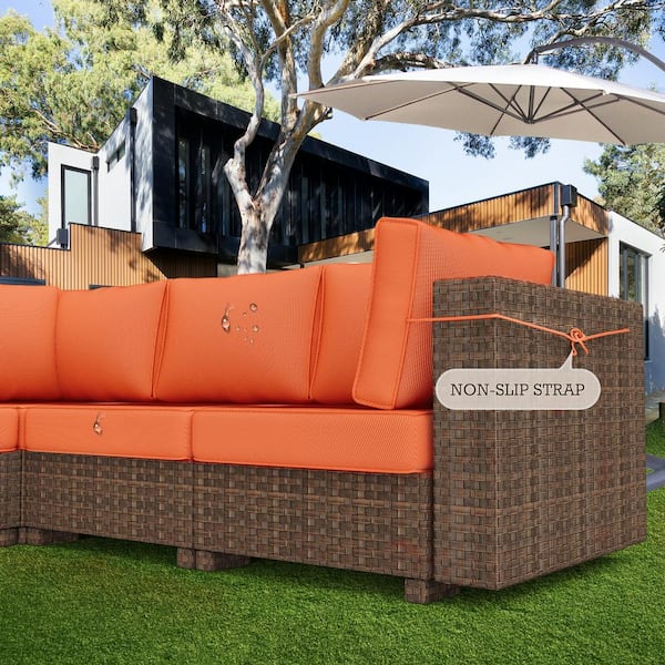 TEINIE Outdoor Replacement Cushions, 14-Piece Couch Cushions Patio Sofa  Cushions for Patio Seat Sectional Cushion G-1-CS - Main Image