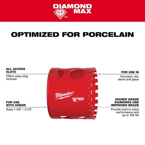 2-Piece 22mm / 7/8" Diamond Hole Saw Set – Granite, Tile, Masonry – ILOVETOOL
