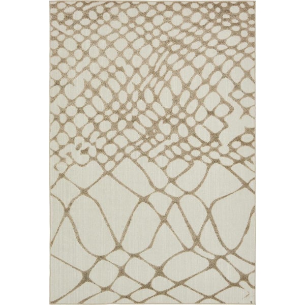 Unique Loom Indoor/Outdoor San Jose Ivory 6' 0 x 9' 0 Area Rug