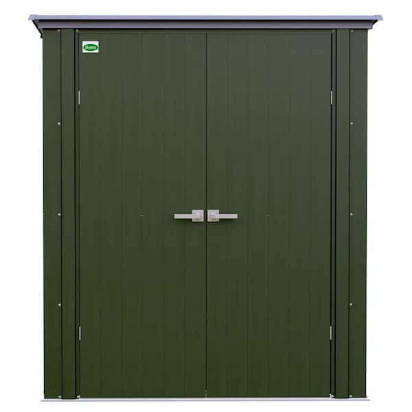 Scotts 3 ft. W x 5 ft. D x 6 ft. H Metal Garden Storage Cabinet Shed 15 sq. ft.