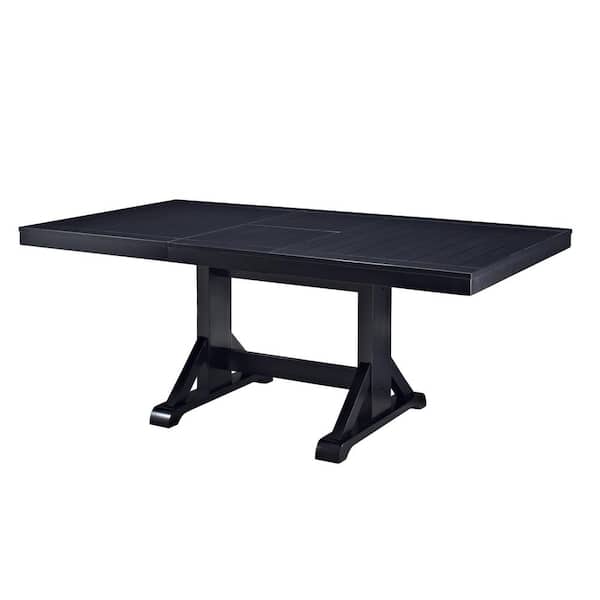 6-Piece Traditional Wood Dining Set - Antique Black