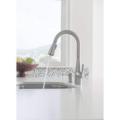 Essie Single-Handle Pull-Down Sprayer Kitchen Faucet with Reflex and Power Clean in Spot Resist Stainless