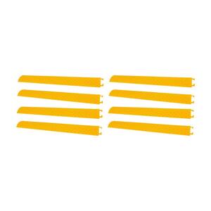 40 in. Cable Wire Cover Ramp, Yellow (8-Pack)