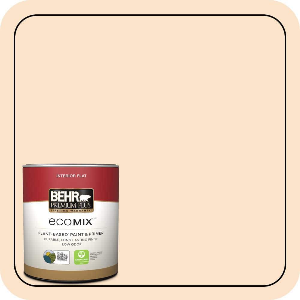 1 qt. #300C-2 Sand Dollar White Flat EcoMix Plant-Based Interior Paint & Primer price history on PriceWatchPro