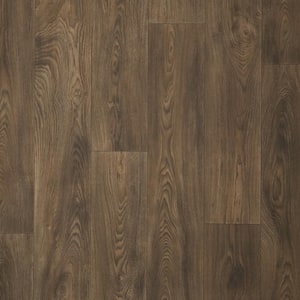 Berwick Brown Wood 10 MIL 12 ft. W x Cut to Length Waterproof Vinyl Sheet Flooring