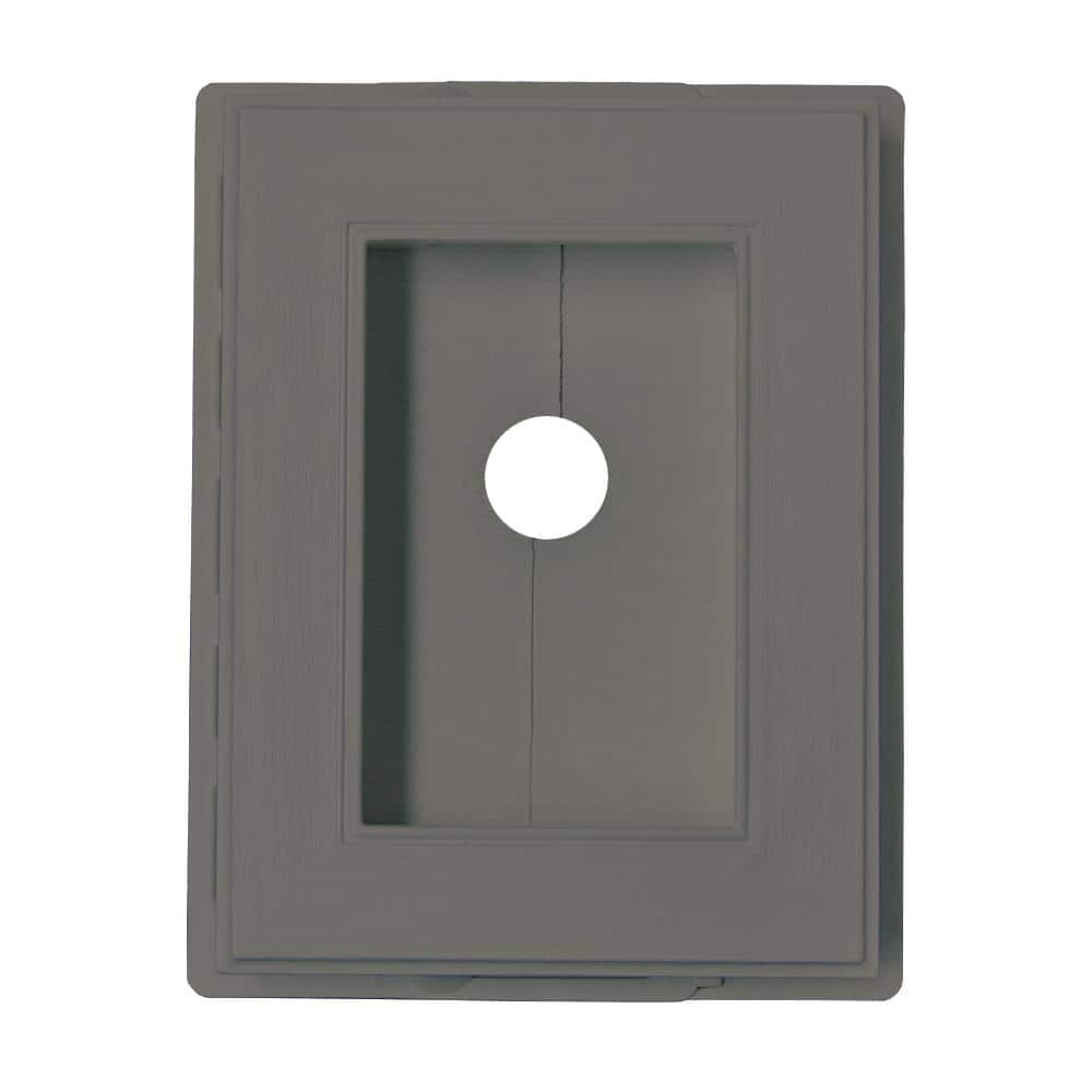 Novik 5.25 in. x 7 in. Recessed Split Block in Charcoal Gray (Overall