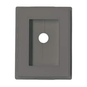5.25 in. x 7 in. Recessed Split Block in Charcoal Gray (Overall Dimensions 5.94 in. x 7.56 in. x 1.38 in.)