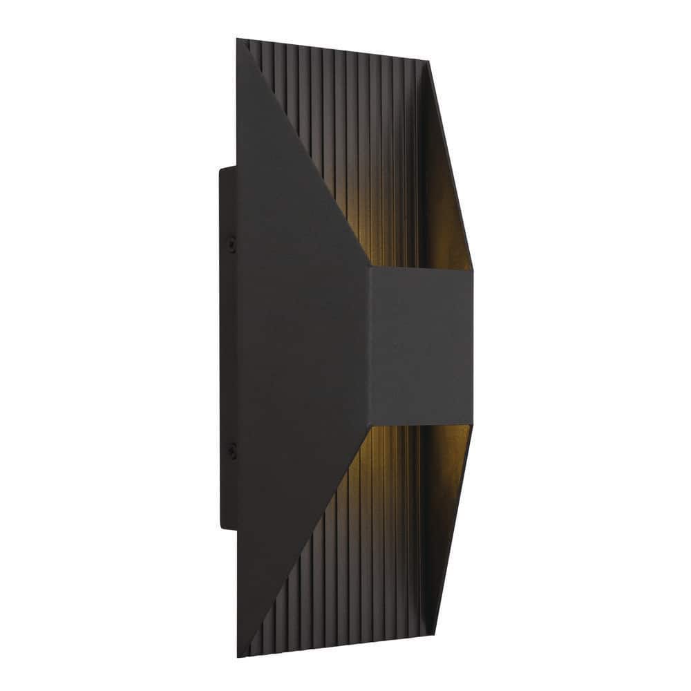 12 in. 1-Light Black LED Outdoor Wall Sconce for Porch Garage Patio Entryway, 3CCT Waterproof Exterior Wall Light price history on PriceWatchPro