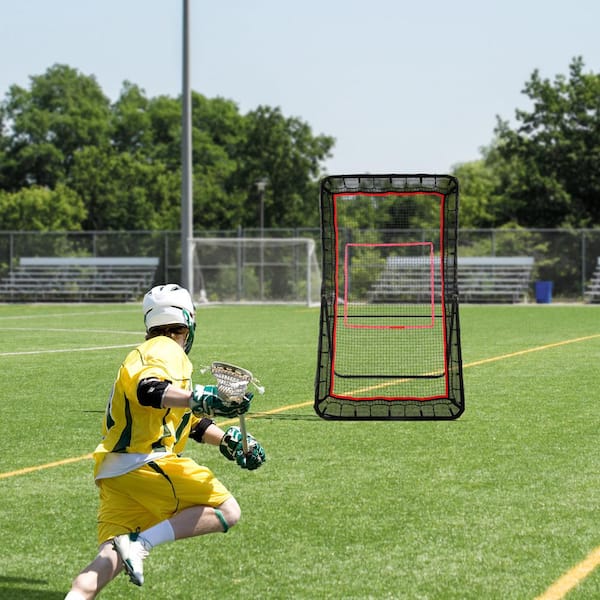 VEVOR Lacrosse Rebounder 4 ft. x 7 ft. Volleyball Bounce Back Net