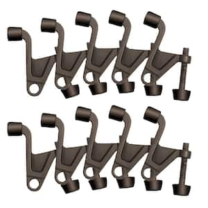 Oil Rubbed Bronze Jumbo Hinge Pin Door Stop (10-Pack)