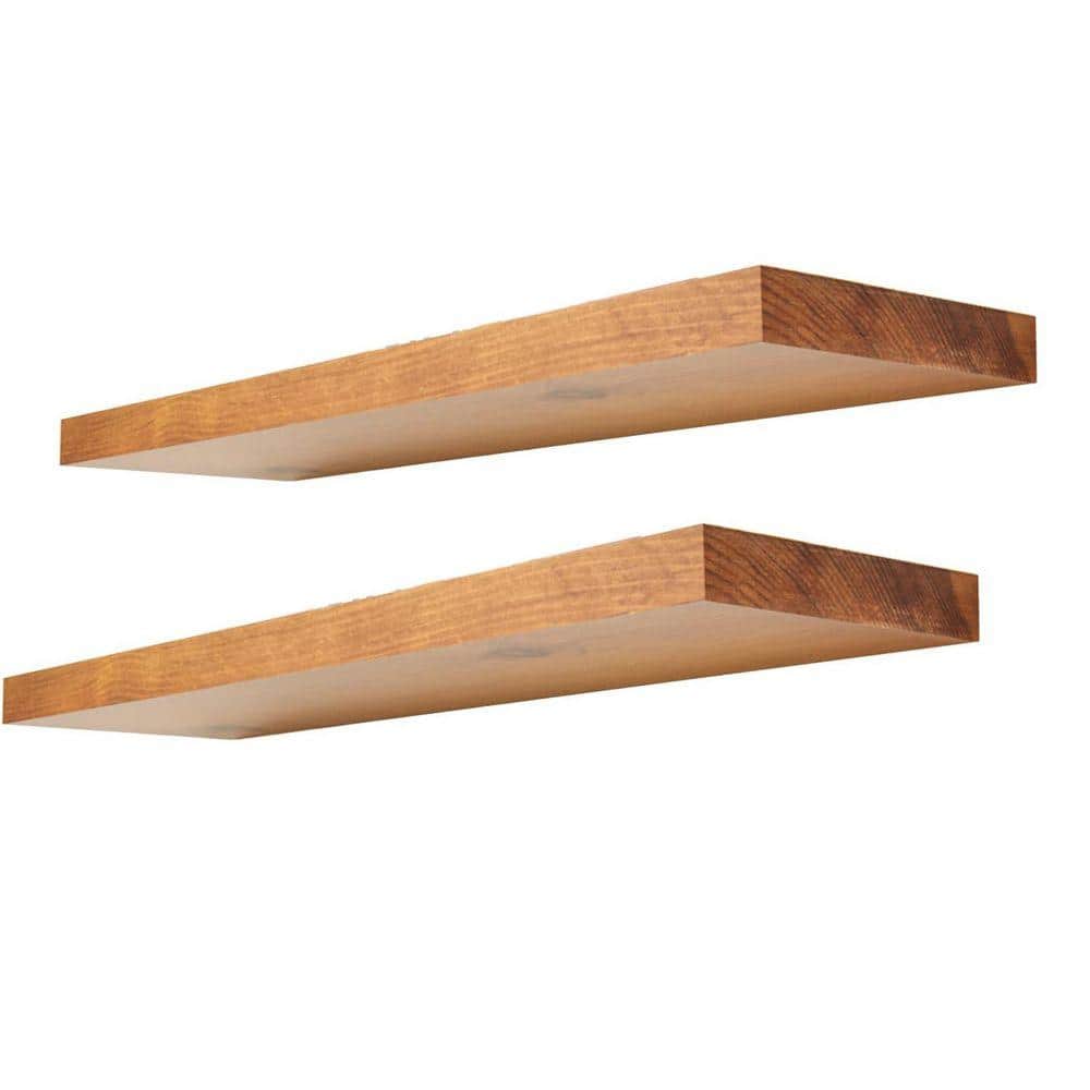 30 in. W x 6.7 in. D Honey Oak Decorative Wall Shelf CL0515NC9