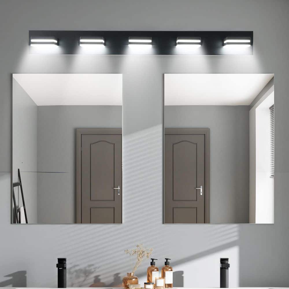 40.6 in. 5-Light Black LED Vanity Light. price history on PriceWatchPro