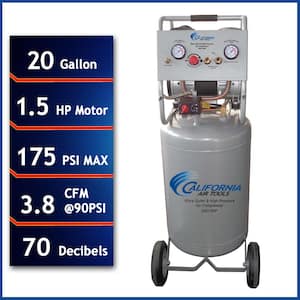 California Air Tools 20 Gal. 2.0 HP Ultra Quiet and Oil-Free