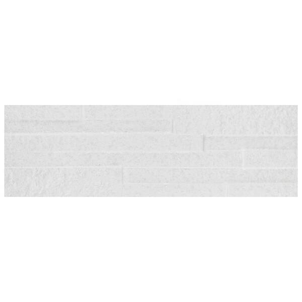 Merola Tile Tikal White 6-1/2 in. x 20-3/8 in. Ceramic Wall Tile (8.37 sq. ft./Case)