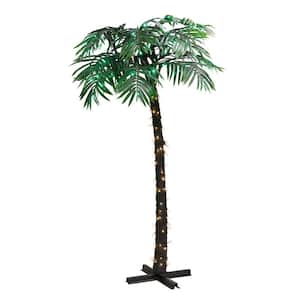 8 ft. Pre-Lit Palm Artificial Christmas Tree