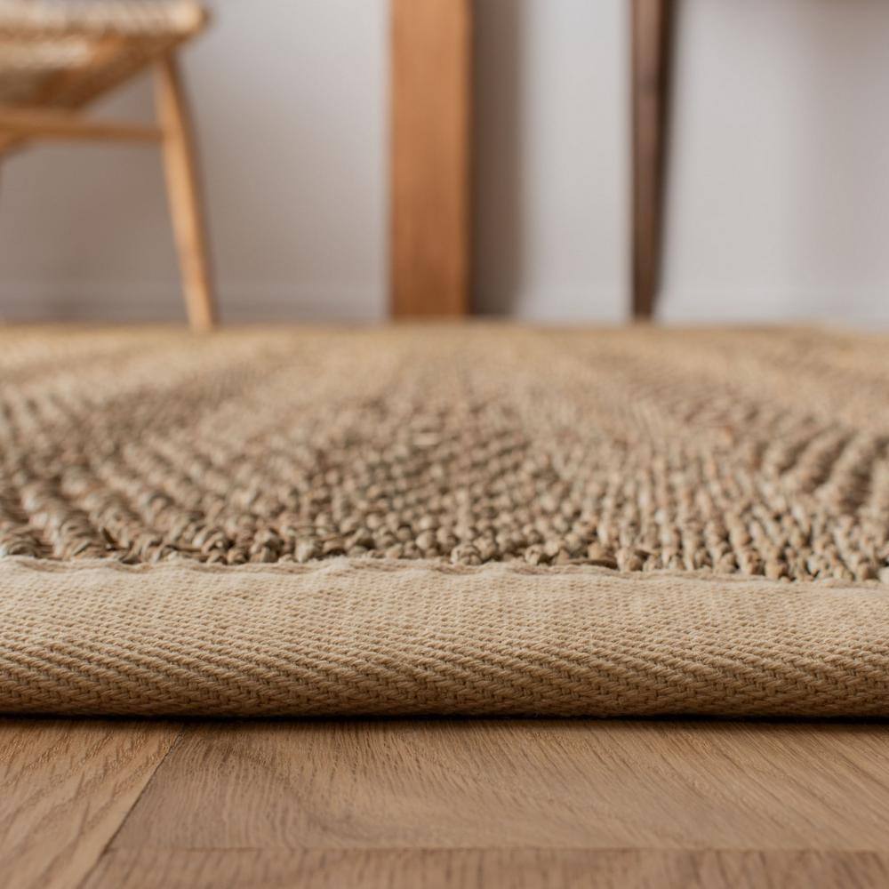 Hand-Knotted Natural Ivory Cotton 30" Accent Rug