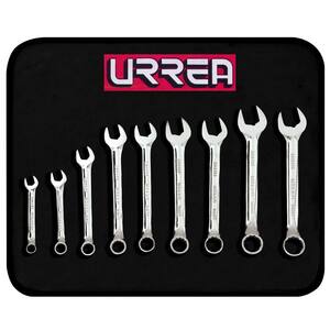 Metric 12-Point Short Combination Chrome Wrench Set (9-Piece)