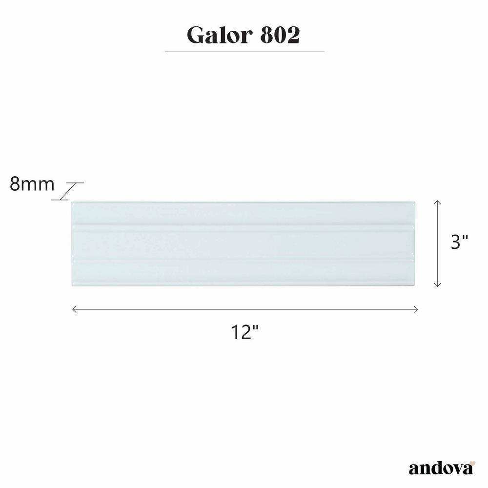 Galor Liniar 3" x 12" Glossy Blue Ceramic Subway Tile