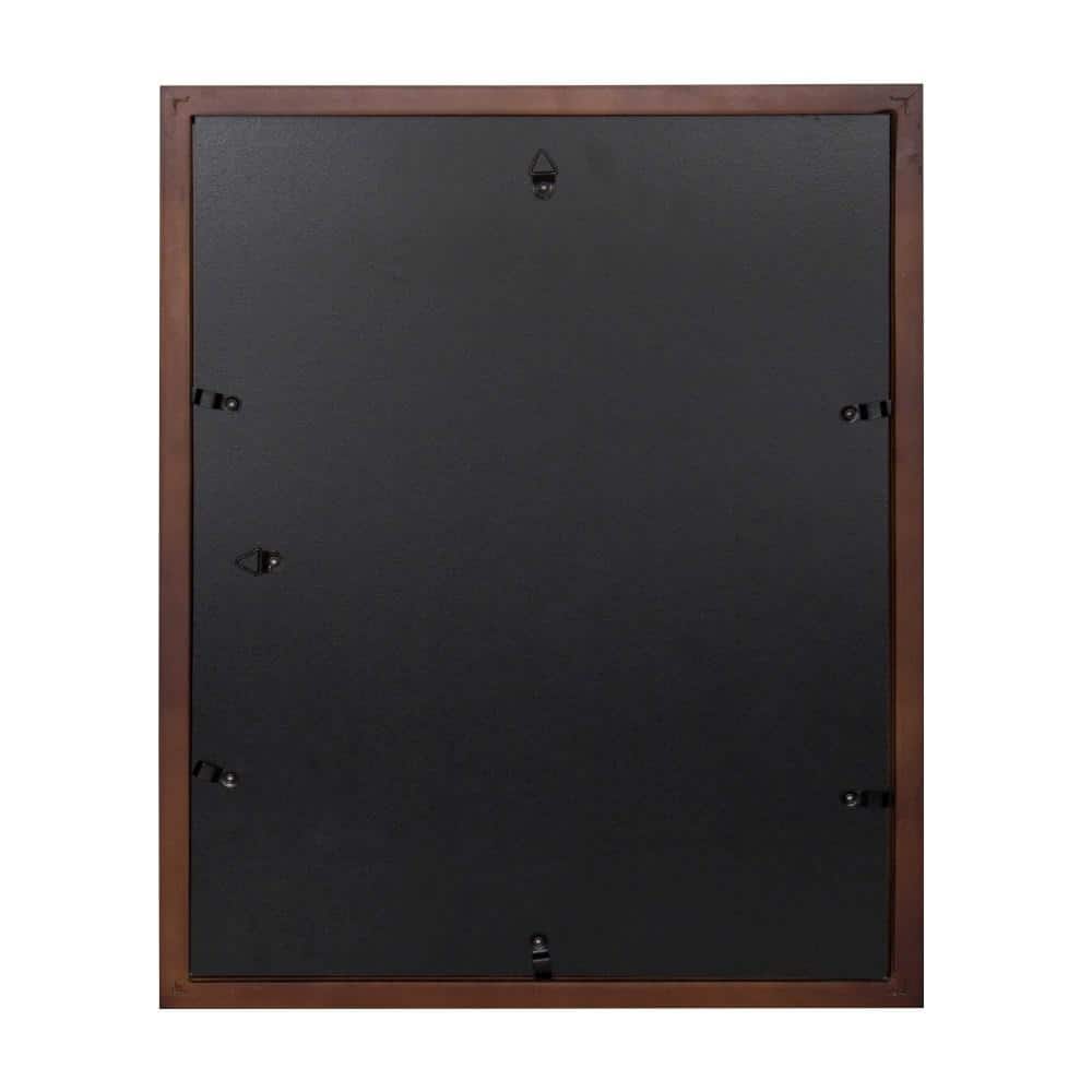 Walnut Brown 11x14 Classic Wood Picture Frame for Tabletop or Wall Display
