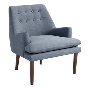 Elsa Blue Mid-Century Accent Arm Chair