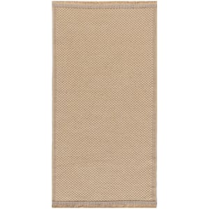 Washable Jute Natural 2 ft. x 4 ft. Solid Contemporary Kitchen Runner Area Rug