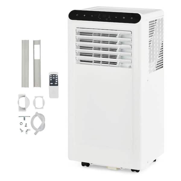 8000 (DOE) BTU 5000(SACC) BTU Portable Air Conditioner Cools 450 sq. ft with Dehumidifier, Fan, Energy Star in White