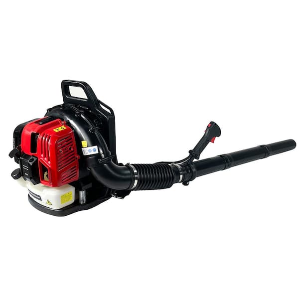 Tunearary Backpack Leaf Blower, 52CC, 530CFM, 175MPH, 2 Stroke, Air Cooled, Gasoline, EPA Standard, Leaf Collecting Tool, Red