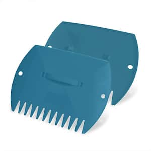 Garden Leaf Collecting Tool Claws Leaf Scoops (Blue)