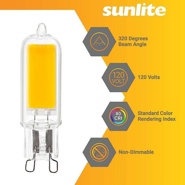 Sunlite 60-Watt Equivalent G9 UL Listed T4 LED Light Bulb, Daylight 5000K,  (6-Pack) HD41580 - The Home Depot