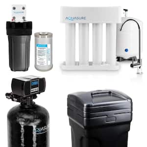 Whole House Filtration with 64,000 Grains Fine Mesh Water Softener, Reverse Osmosis System and Sediment-GAC Pre-Filter
