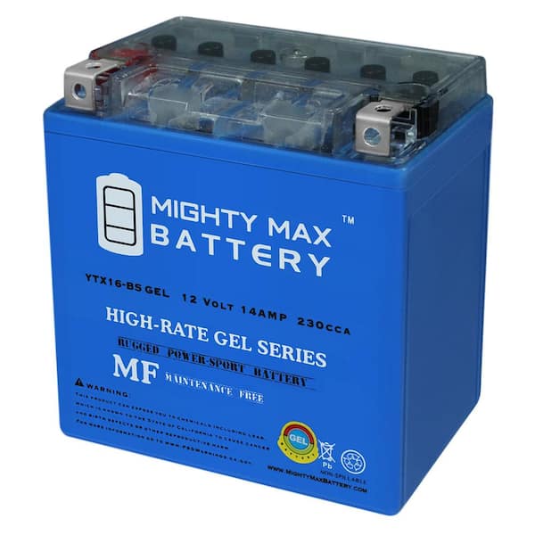 YTX16-BS GEL Battery Replaces Suzuki Boulevard M109R Boss 2006-2017