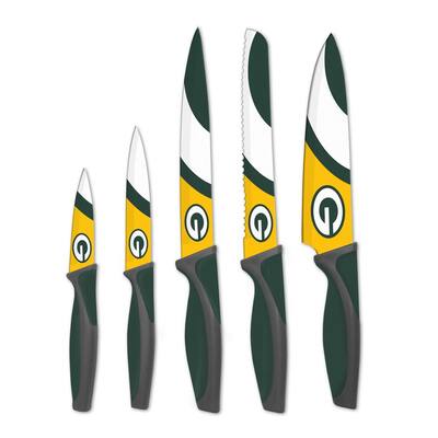 NFL 5-Piece Green Bay Packers Kitchen Knives