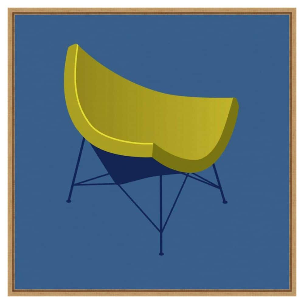 Mid Century Chair I by PI Gallerie 1-Piece Floater Frame Giclee Home Art Print 30 in x 30 in price history on PriceWatchPro